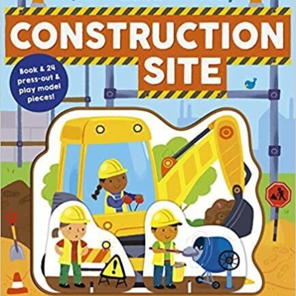 My First Build And Play Construction Site, Book W/24 Press Out Model (2019) - Picture 1 of 2